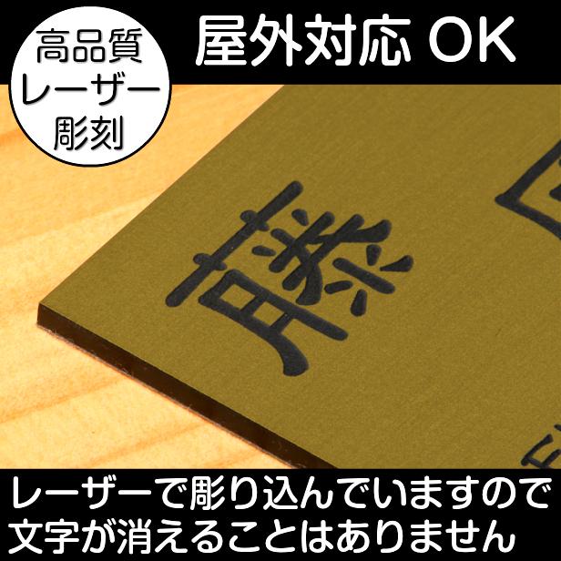 かたちラボ 表札 家族名 家族全員の名前が入る表札 180×180 LL 真鍮風