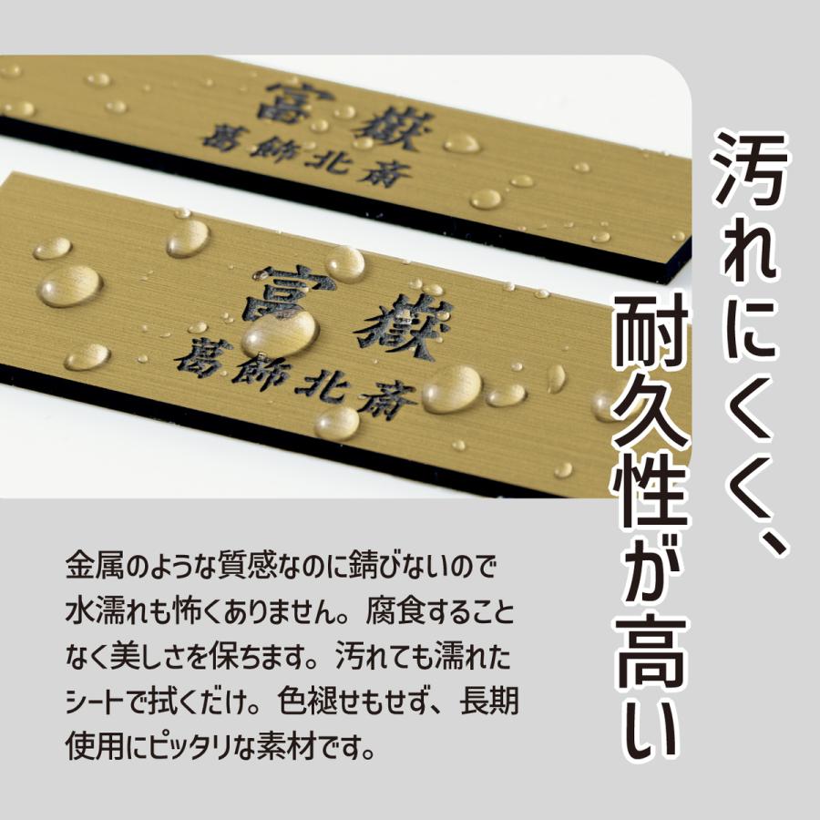 かたちラボ (刻印無料) 額縁プレート キャプションボード M 真鍮風