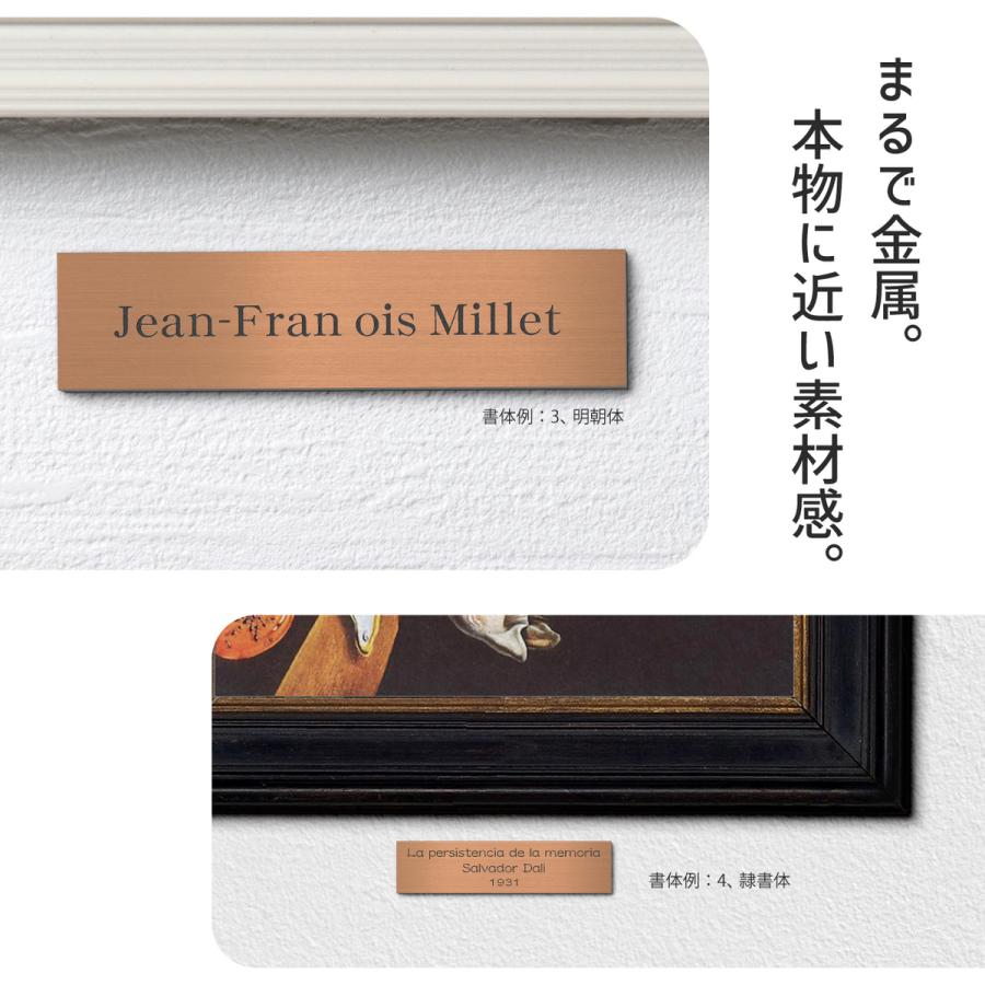 かたちラボ 刻印無料 額縁プレート キャプションボード M 銅板風 かたちラボ 刻印無料 額縁プレート キャプションボード M 銅板風
