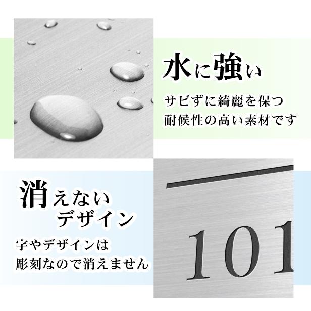 フロア案内板 ビル案内板 ステンレス調 300×200 S 名入れ シルバー ビル テナント オフィス 会社 事務所 マンション インフォメーション エントランス 送料無料_3
