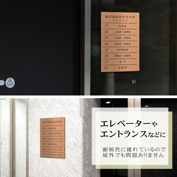 かたちラボ フロア案内板 ビル案内板 300×200 S 名入れ無料 オーダー