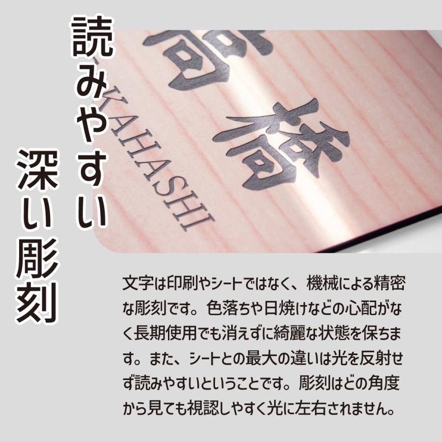 かたちラボ 表札 かぶせる 上から貼るタイプ 貼る表札 関東サイズ 関西