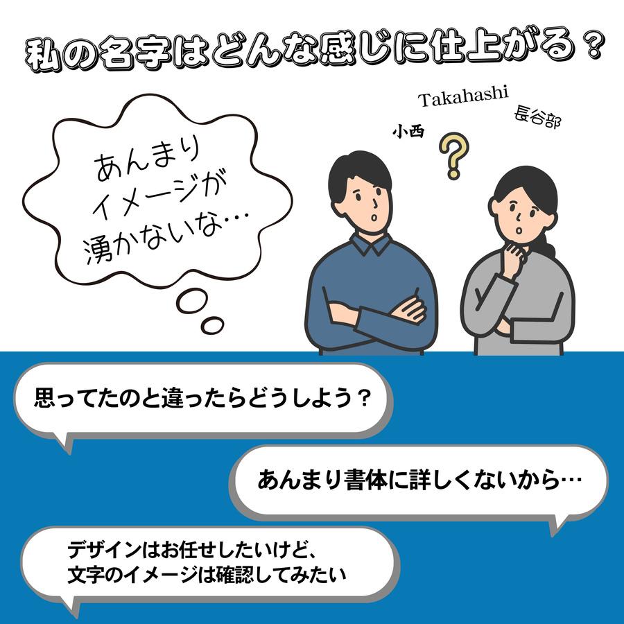 かたちラボ 書体(フォント)チェック 【家庭用表札専用】 ※単品購入不可