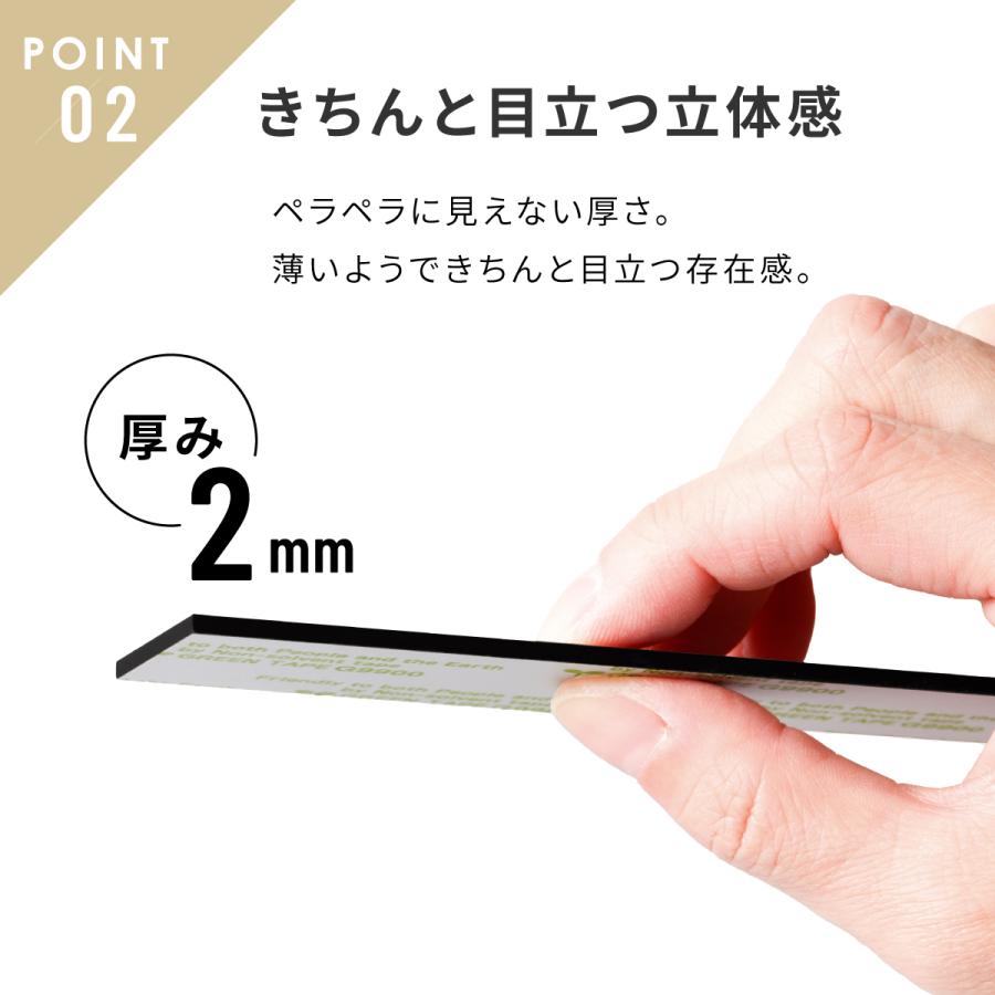かたちラボ ゴミ 分別表示プレート 粗大ごみ シルバー ゴールド