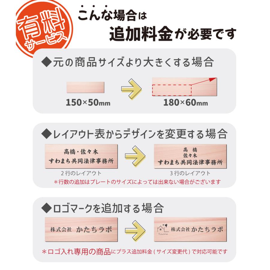 かたちラボ 会社 表札 看板 プレート マグネット LL 450×150 木目調 名