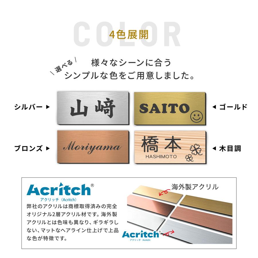 かたちラボ 表札 マグネット ポスト 宅配ボックス アクリル プレート