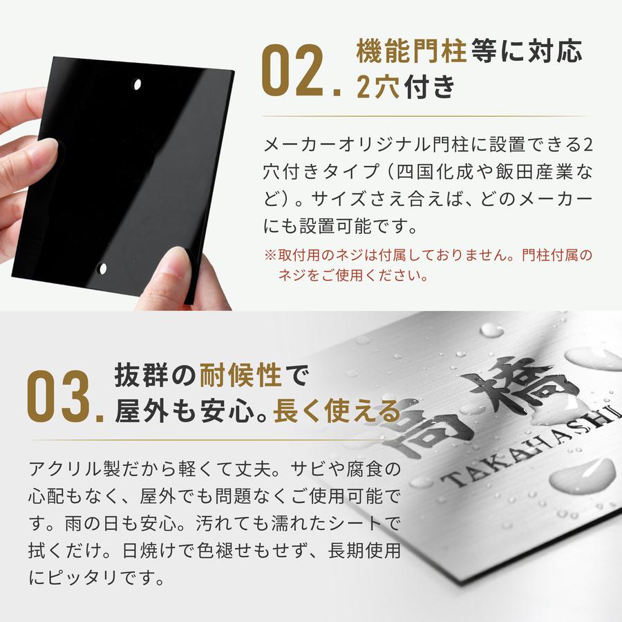かたちラボ 2世帯 表札 機能門柱 飯田産業 105mm 130mm クラボウ IDS2