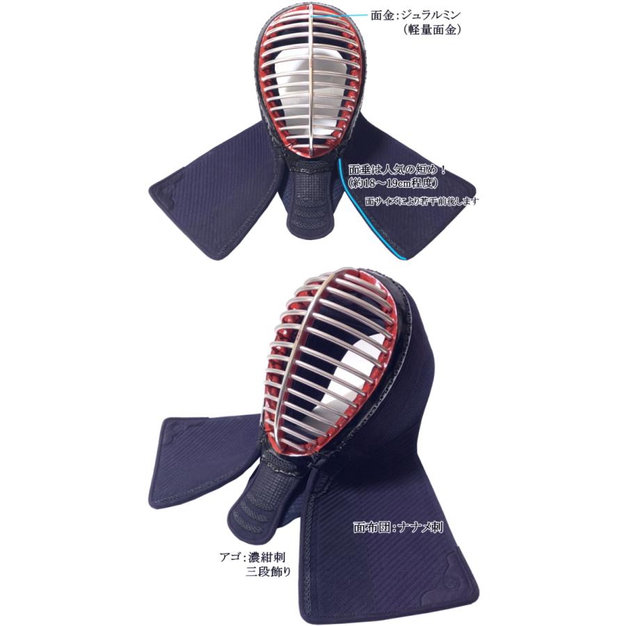 剣道 防具 セット / [威光] 6mmナナメ刺実戦型防具 刺繍無料！胴裏文字 