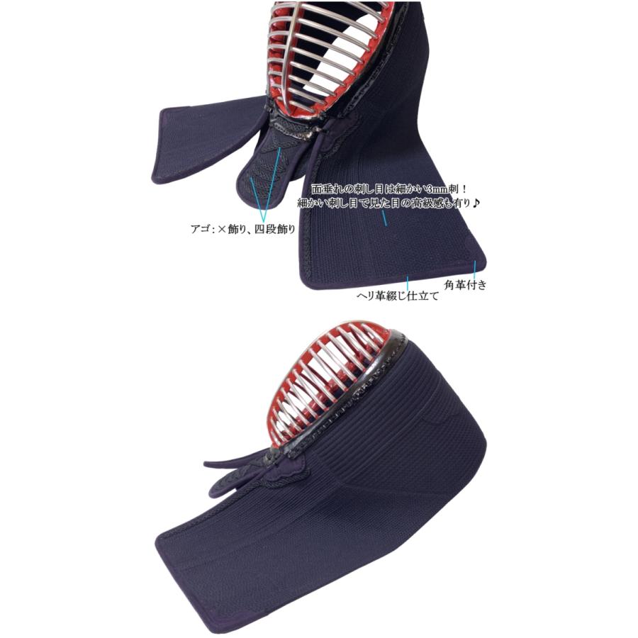 剣道 防具 セット/ [Aquas/XO1] 実戦型 6mm具の目刺 / 制菌・消臭防具