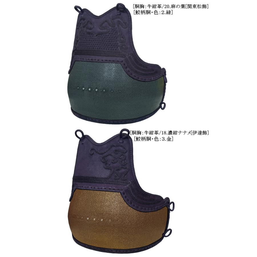 NEW!] 剣道 胴 / 鮫柄 60本型強化樹脂胴 胴裏文字彫り無料！ 送料無料