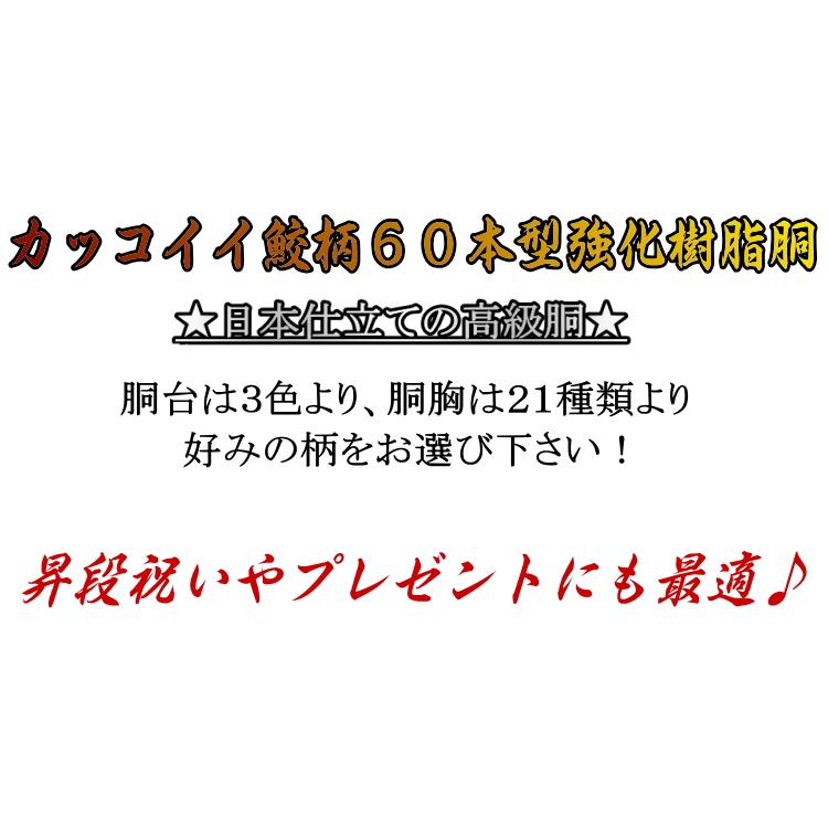 NEW!] 剣道 胴 / 鮫柄 60本型強化樹脂胴 胴裏文字彫り無料！ 送料無料