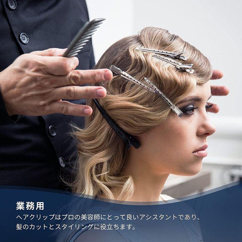 Annhua 業務用 ヘアクリップ 12本セット プロ用 髪留め 美容師カールクリップ 前髪クリップ 床屋 美容業界 無地 シルバー ヘアア 得品モール 通販 Yahoo ショッピング