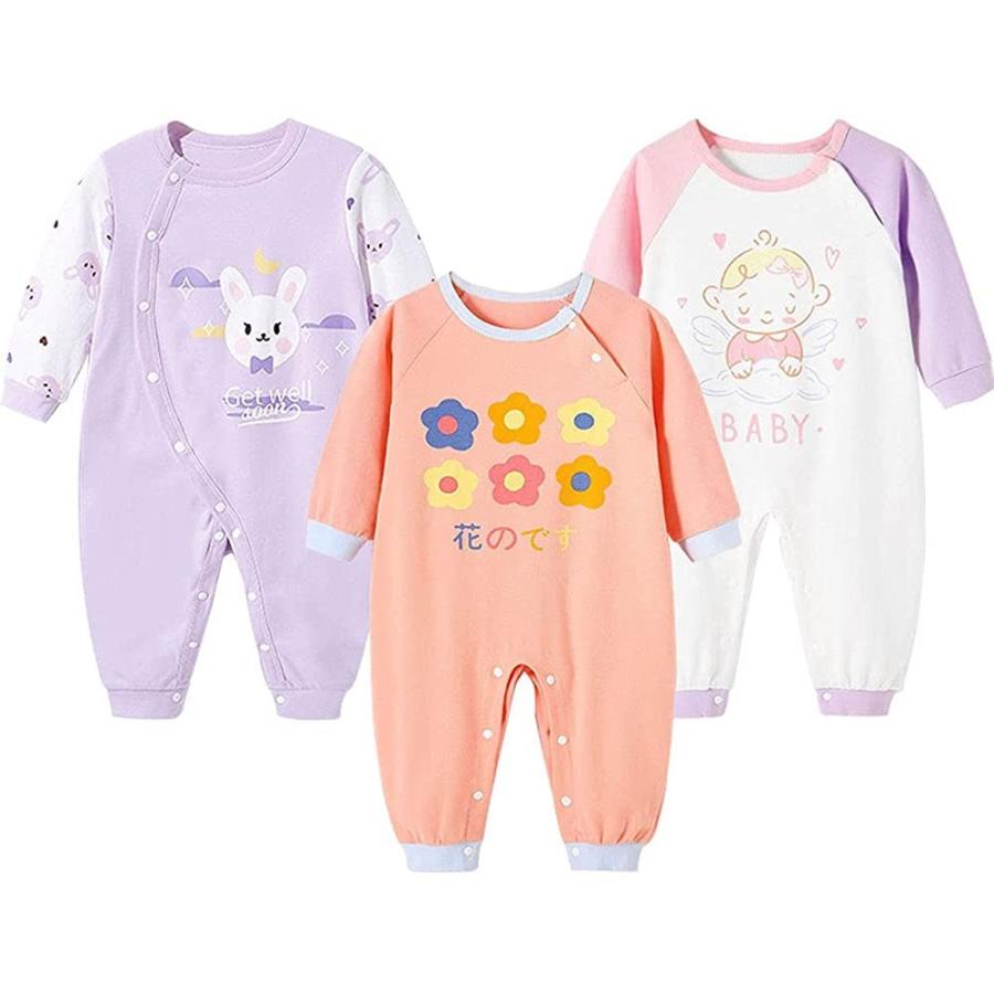 ブランドのギフト ベビー服 シューズ 長袖カバーオール ベビー服 3枚セット 綿100 新生児服 前開きタイプ かわいい 新生児 女の子 赤ちゃん服 ロンパース 出産祝い プレゼント か Www Threeriversofs Com