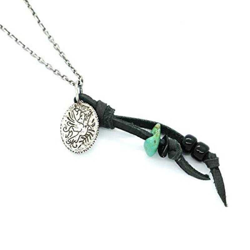 憧れの ダヴ クロウ Vivify ビビファイ メダル Vfn 199 Clx お得 チェーン付き オニキス ターコイズ ネックレス 革紐チャーム ネックレス ペンダント Hassoncaterers Com