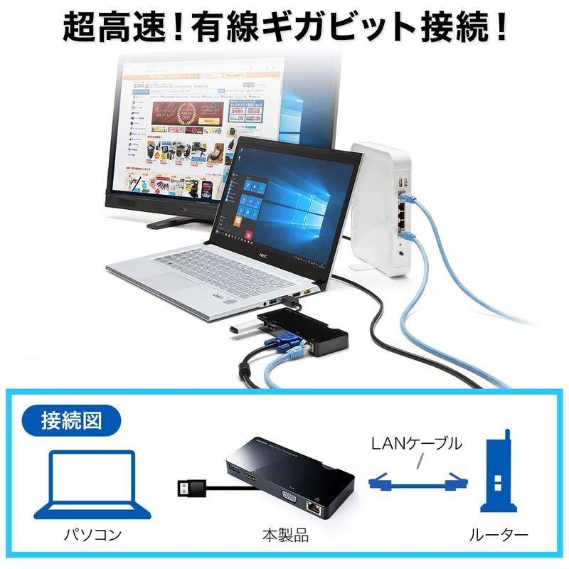 イーサプライ USB3.0ドッキングステーション ディスプレイ接続 HDMI 