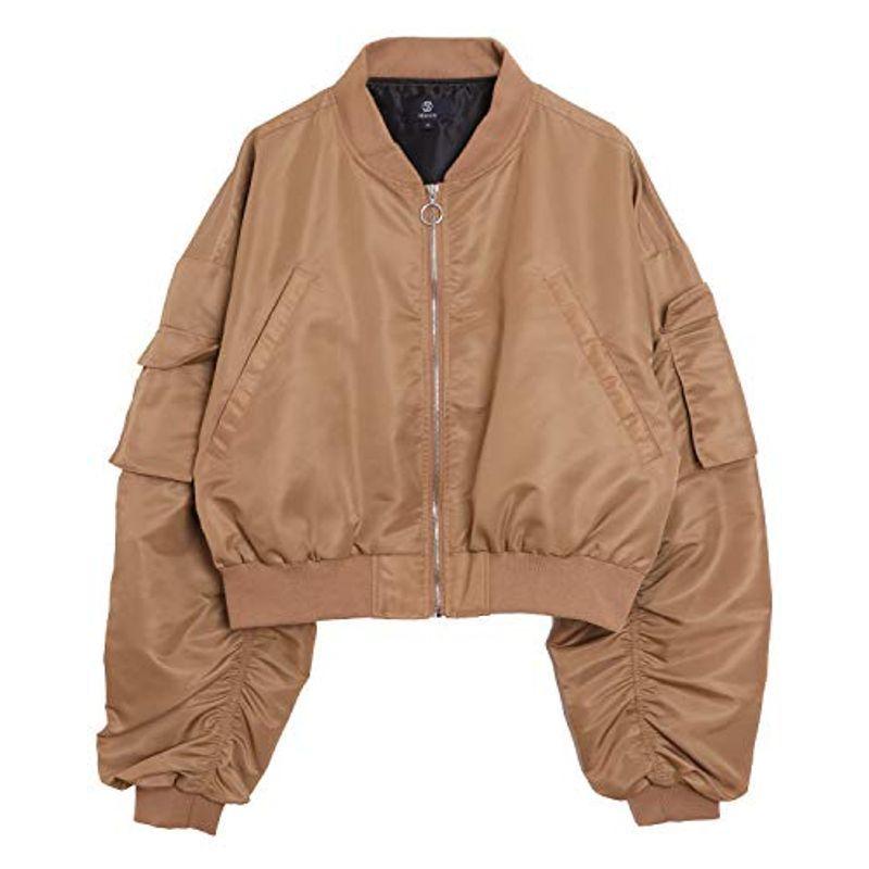 数量は多い ショート丈 アウター ブルゾン ジャケット Ma 1 ビッグシルエット ナイロン バレッタ 無地 メン ファッション 冬 ストリート ワイド その他ジャケット Www Votanistas Com