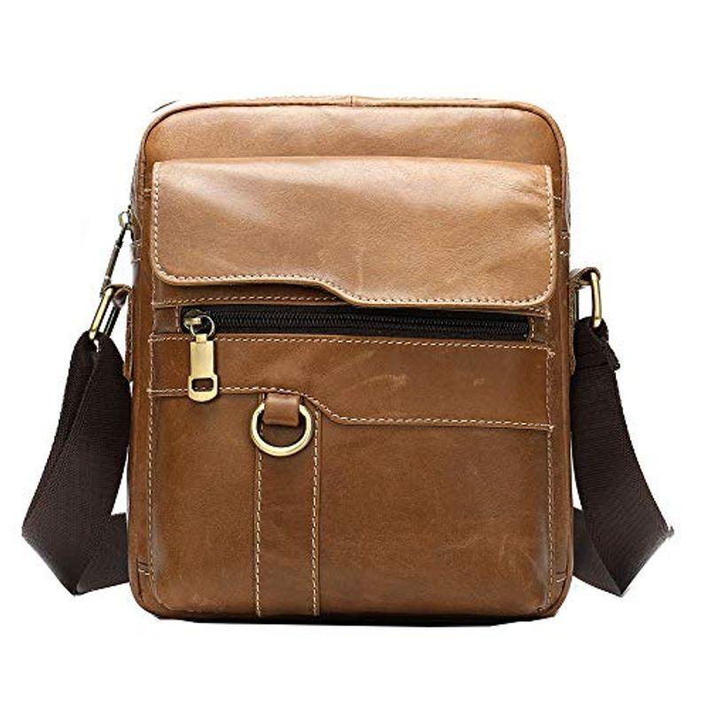 Mannuosi ショルダーバッグ 本革 メンズ バッグ メンズ ショルダーバッグ Katanamart ショルダーバッグ Katanamartのmannuosi メッセンジャーバッグ 大容量ビジネスワンショルダー レトロな 海外 安い