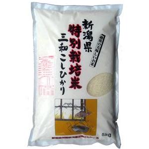 特別栽培米・新潟三和コシヒカリ【玄米5kgを精米・無洗米加工】