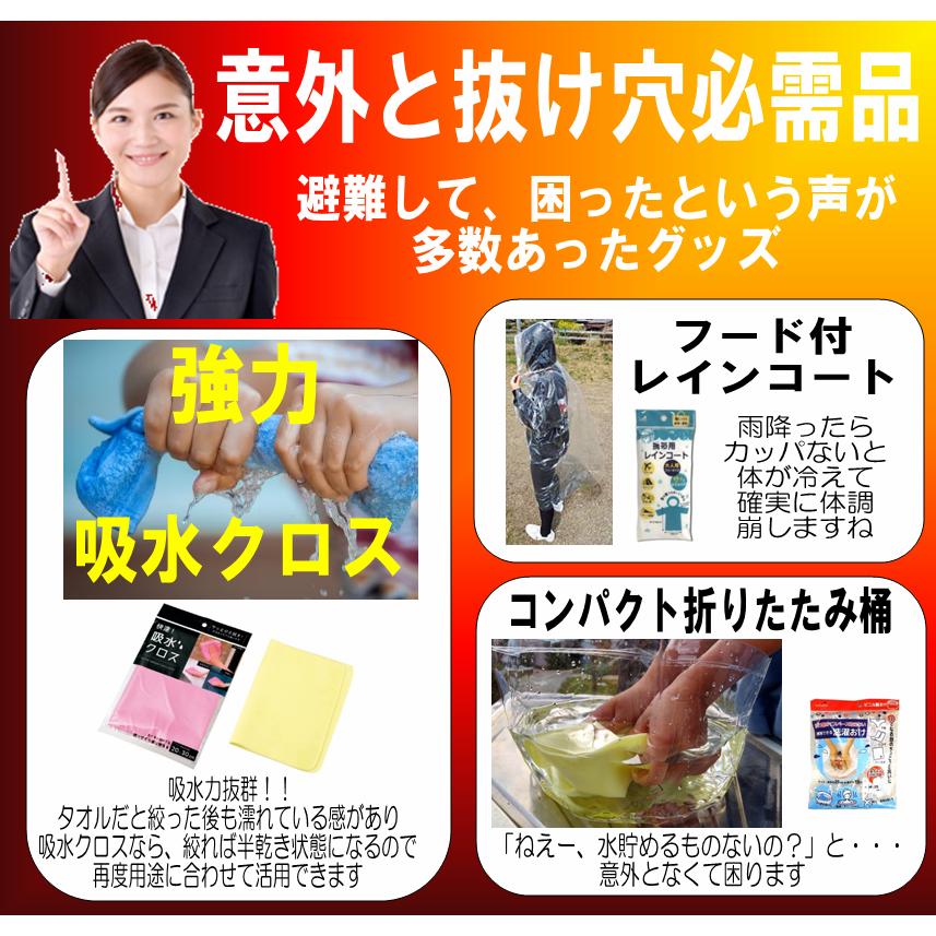 防災セット44点 災害初動を生き抜く静岡県民が選んだ 非常用持ち出し袋