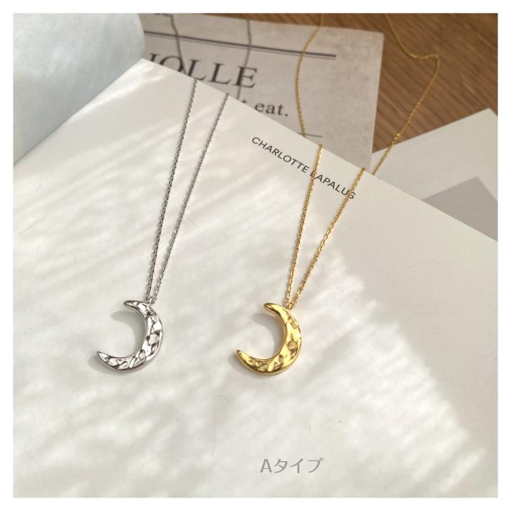 三日月 ネックレス 月 ムーン モチーフ アクセサリー レディース
