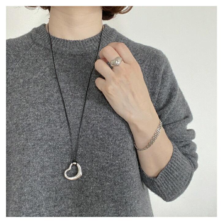 Silver925 ハートペンダント KINGBABY 革紐つき Silver925 ハートペンダント KINGBABY 革紐つき vent ヴァン〕ハート