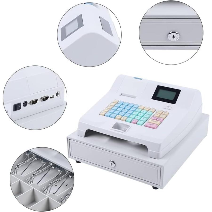 電子レジスター、POS キャッシャー 8 デジタル LED レジスター 業務用