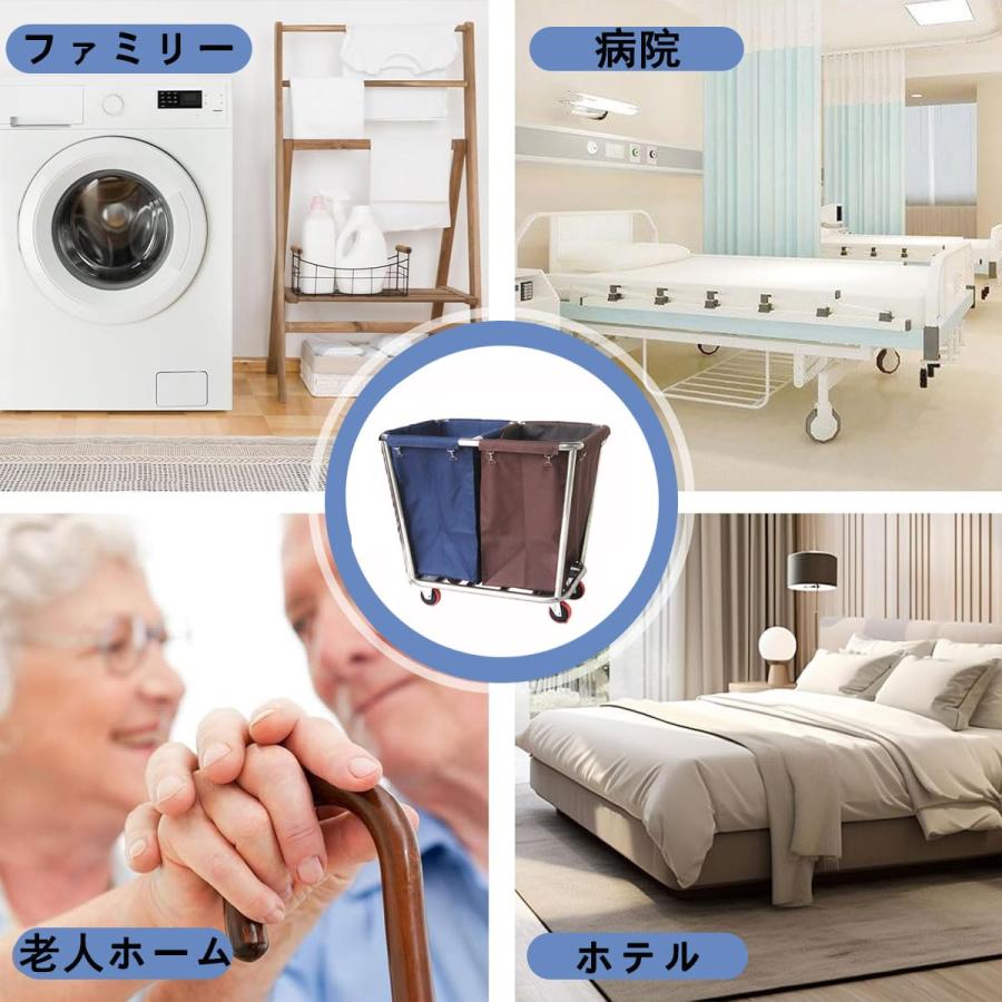 リネンカート 清掃カート サービスカート 業務用 ランドリーカート