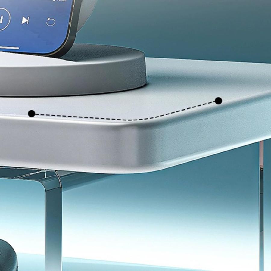 モニター台 モニタースタンド 120*20 1段 アクリル製脚 卓上 机上台