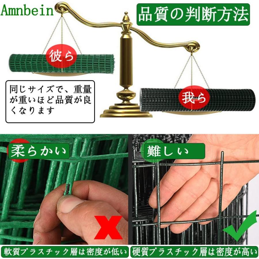 金網フェンス、防錆処理+PVC加工 ）万能金網、ビニールコーティング