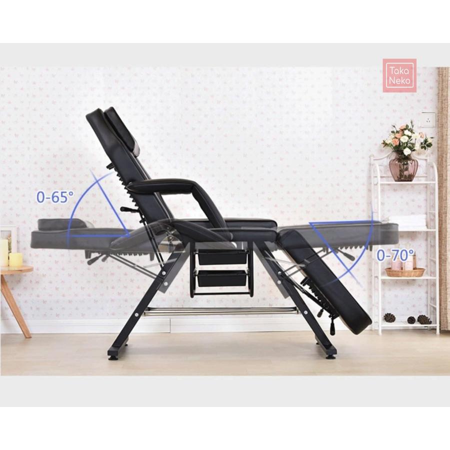 軽量折りたたみマッサージベッド 低反発フェイシャルエステベッド