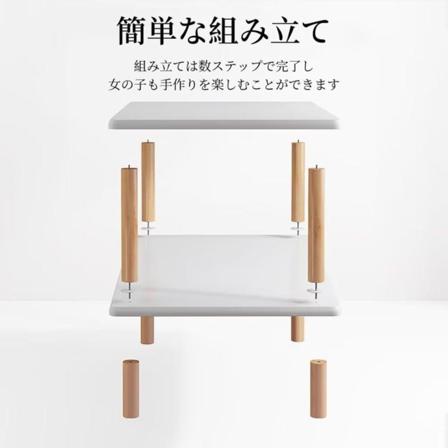 オープンシェルフ 木製 収納ラック 本棚 キッチンラック 組立簡単 大
