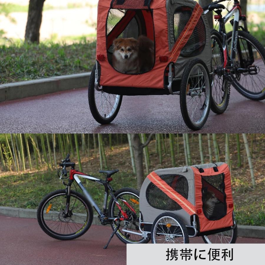 ペット用自転車トレーラー、自転車トレーラ 犬のカート 折りたたみ式