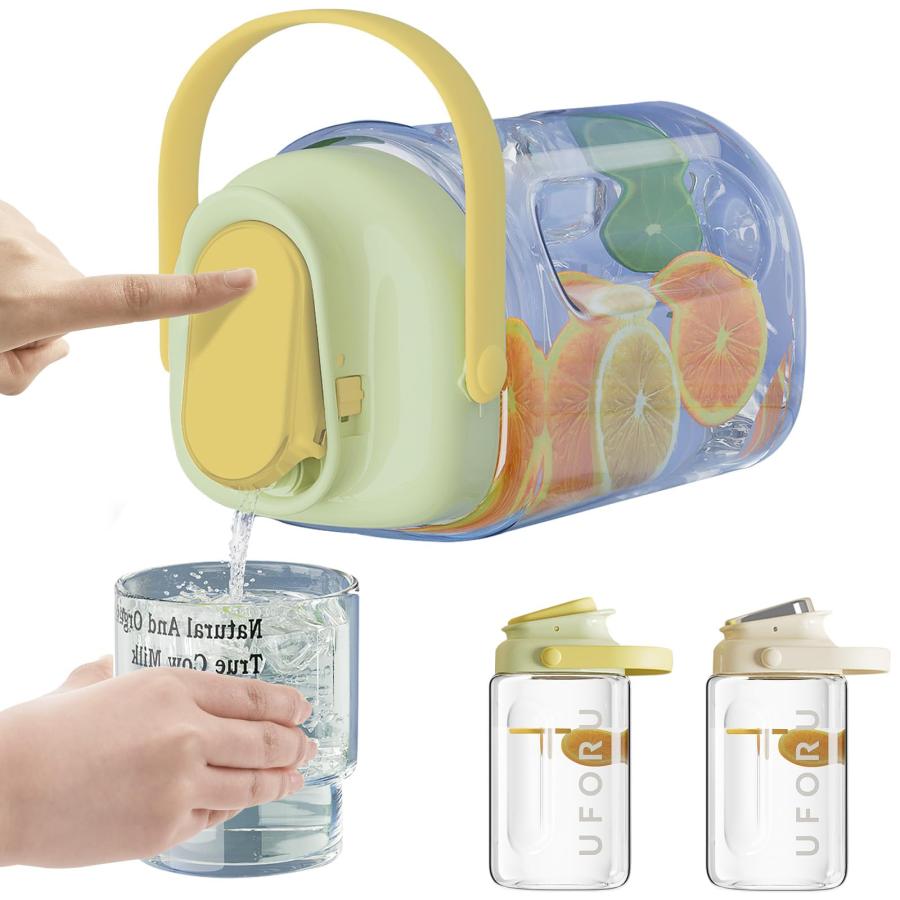 麦茶ポット 横置き可能 ピッチャー 2.3L/3.5L お茶ポット ドリンク