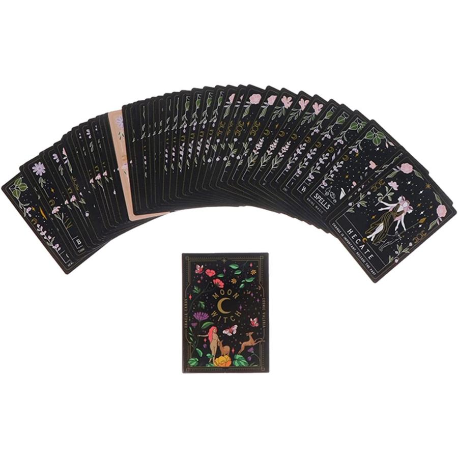 意味のある月の魔女のタロットカード、キーワードタロットデッキ