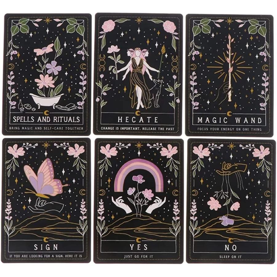 意味のある月の魔女のタロットカード、キーワードタロットデッキ