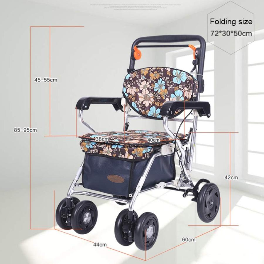 歩行器 歩行器/折りたたみ式歩行器/車椅子/買物車/押しやすい車の軽量