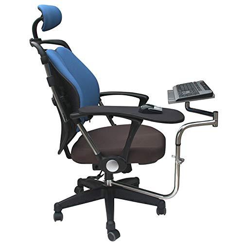 OK - 010多機能椅子は、互換性のあるオフィスとゲームのためにキーボード支持ラップトップホルダーマウスパッドを固定します (Black)｜katenki｜02