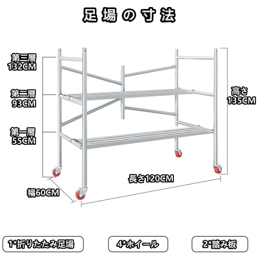 足場 高所作業台 500kg 足場台 足場板 作業用踏台 作業台 足場 高所作業台 500kg 足場台 足場板 作業用踏台 作業台