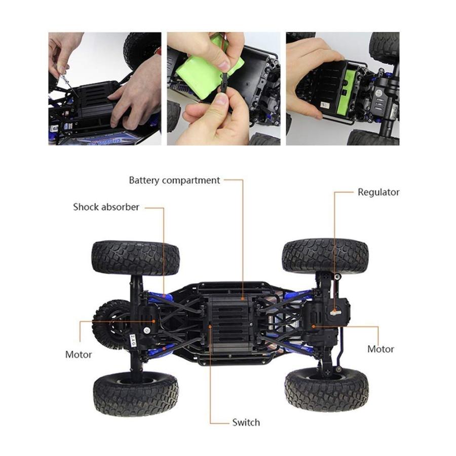 2.4GHzダブルモーターレーシングモンスタークローラー360 2.4GHzダブルモーターレーシングモンスタークローラー360