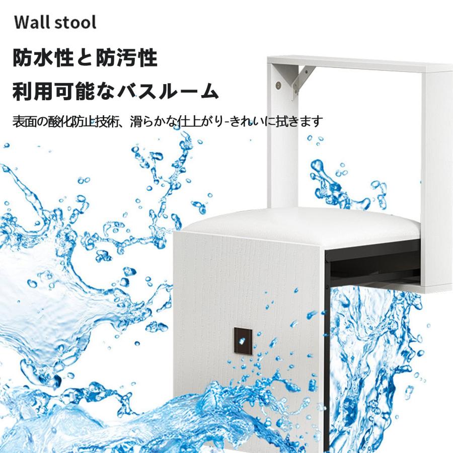 玄関用折りたたみ椅子 天然木 壁掛け式 変更靴ベンチ 玄関ベンチ 玄関用折りたたみ椅子 天然木 壁掛け式 変更靴ベンチ 玄関ベンチ