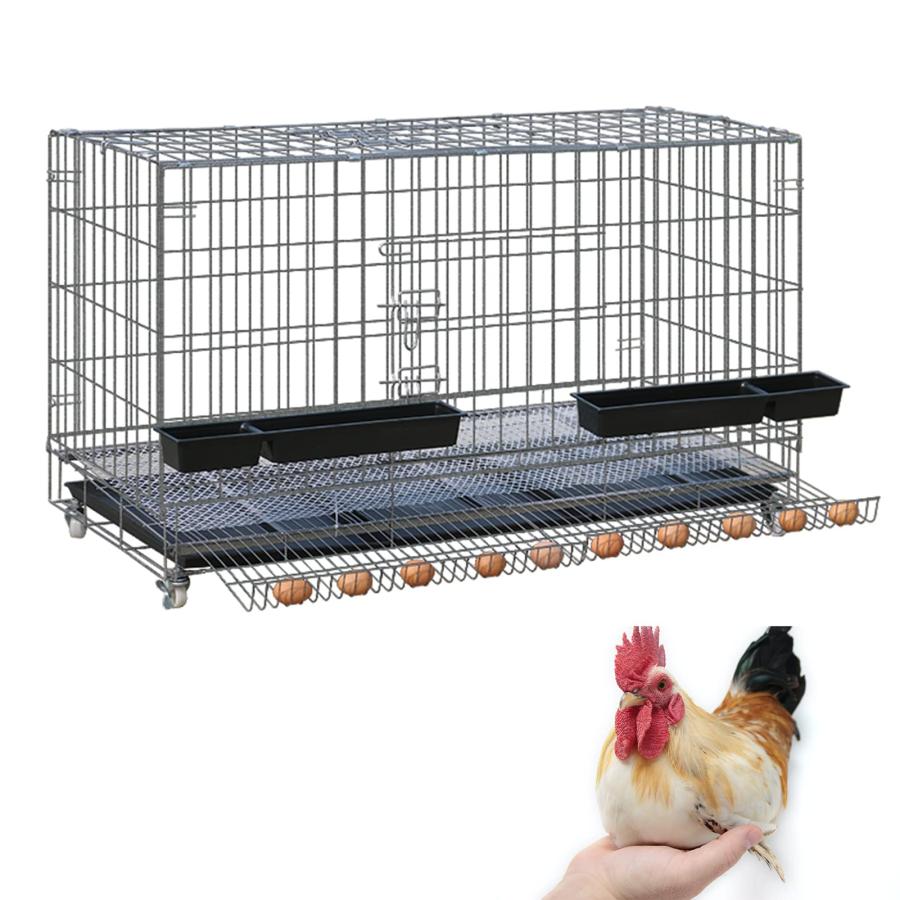 鶏用ケージ 鶏舎 鶏小屋 チキンケージ 飼育ケージ 折りたたみ 鶏かご 家禽用 特大世帯折りたたみ鶏小屋 鶏小屋 チキンケージ飼育ケージ フード