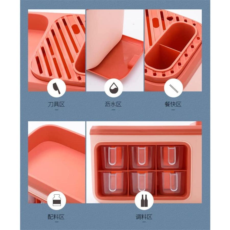 お得多機能キッチンラック、調味料ボックスラック、ナイフラック箸調味