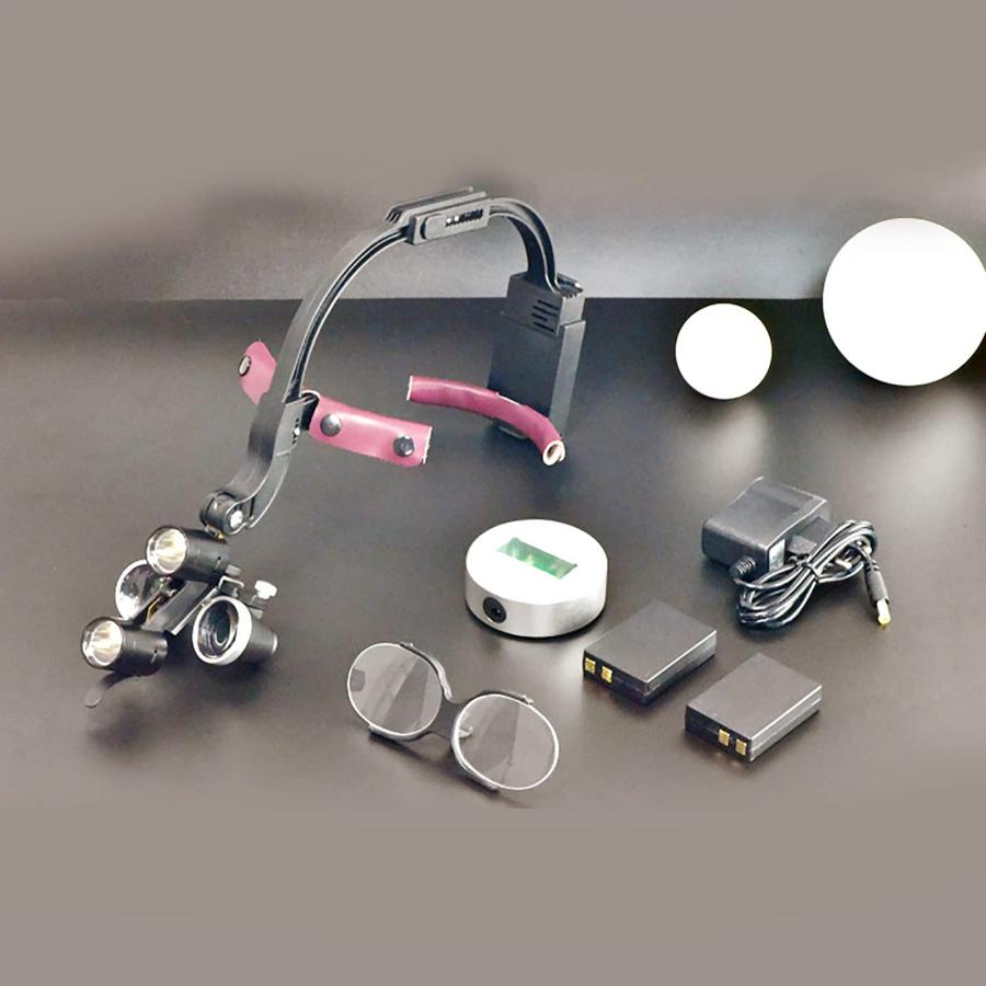 歯科用ルーペム、ヘッドマウント LED ライト歯科用ルーペ、2.5X 歯科用ルーペム、ヘッドマウント LED ライト歯科用ルーペ、2.5X