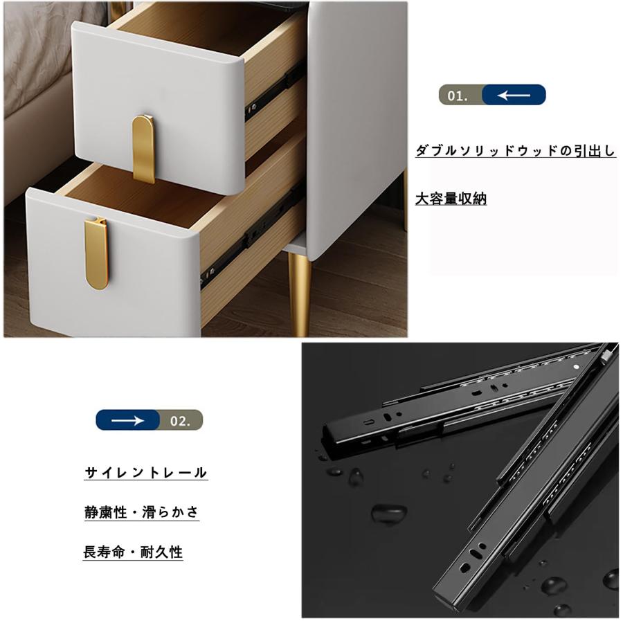 寝台サイドテーブル か細い ナイト爵速見表 サイドチェスト 格好のいい 床?? 小型 ソリッドウッド 材木速見表 幅25/30/35/40糎