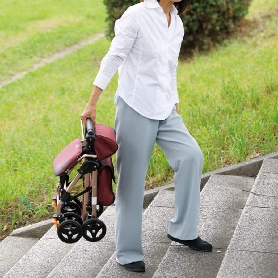 老いらく者用お拾い器お拾い器お拾い器居敷き付き添い人、4輪携帯型お拾いかばい立て具折りたたみ式、診療用ローリングウォーカーダブルブレーキシステム