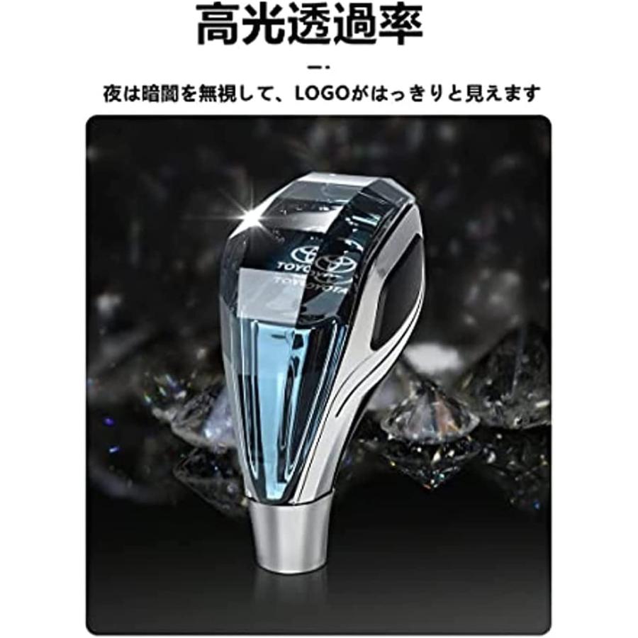 新デザイン水晶型 アルファード/ヴェルファイア30系 専用シフトノブLED