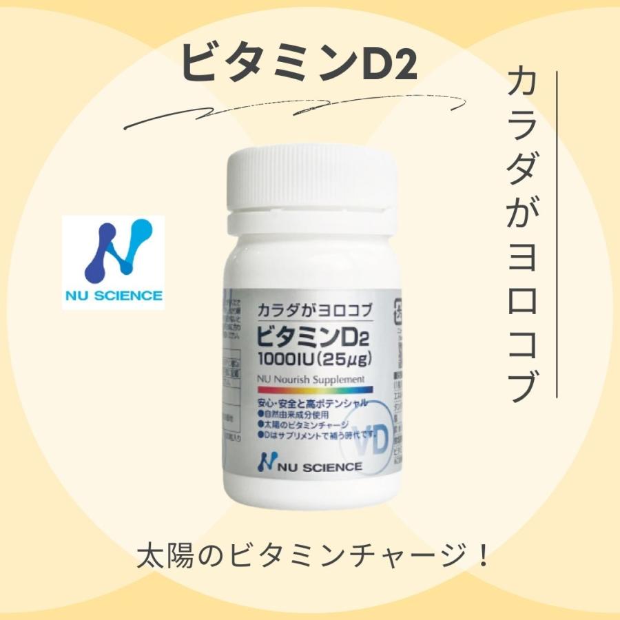 NU SCIENCE ニューサイエンス ビタミンD2 超PayPay祭 : カチオン - 通販 - Yahoo!ショッピング