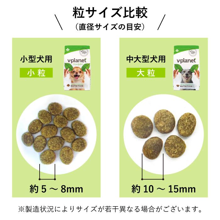 Vプラネット 小型犬用 小粒 2kg×2個 | 完全植物性のヴィーガン