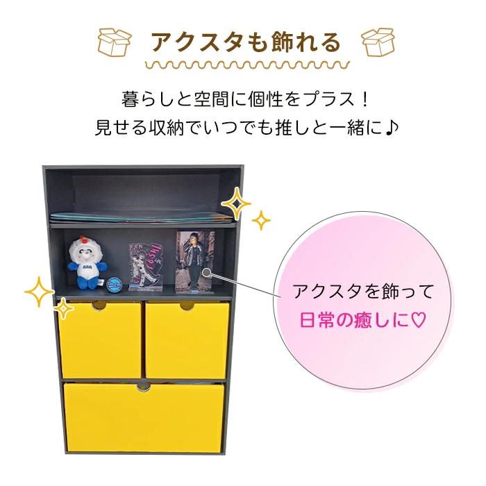 推しグッツ収納】推し活キャビネット-コンパクトタイプ 1個 推しカラー