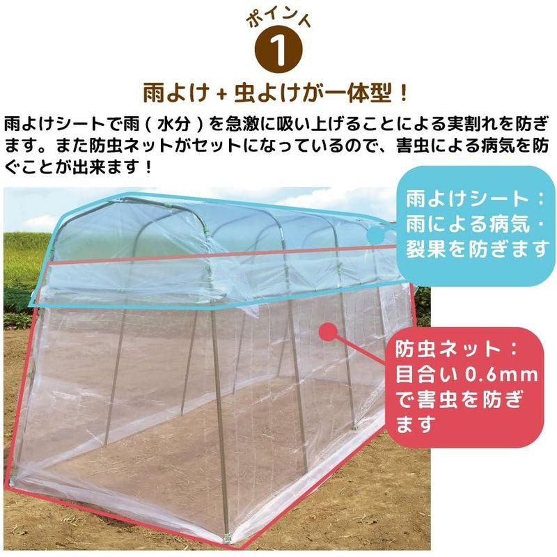 daim　雨よけ　虫よけ　屋根　支柱　ガーデニング　園芸用品　ミニ　園芸　ハウス　菜園　防虫ネット　虫よけ　トマト栽培　トマトの雨よ　トマト